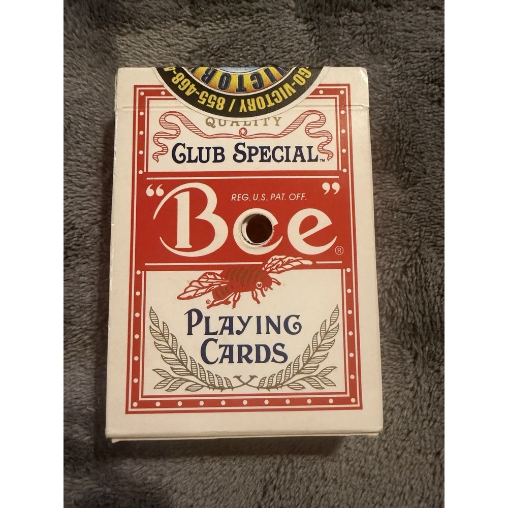 Rare Bee "Closed" Victory Casino-  Bee Playing Cards- Used in casino BJ